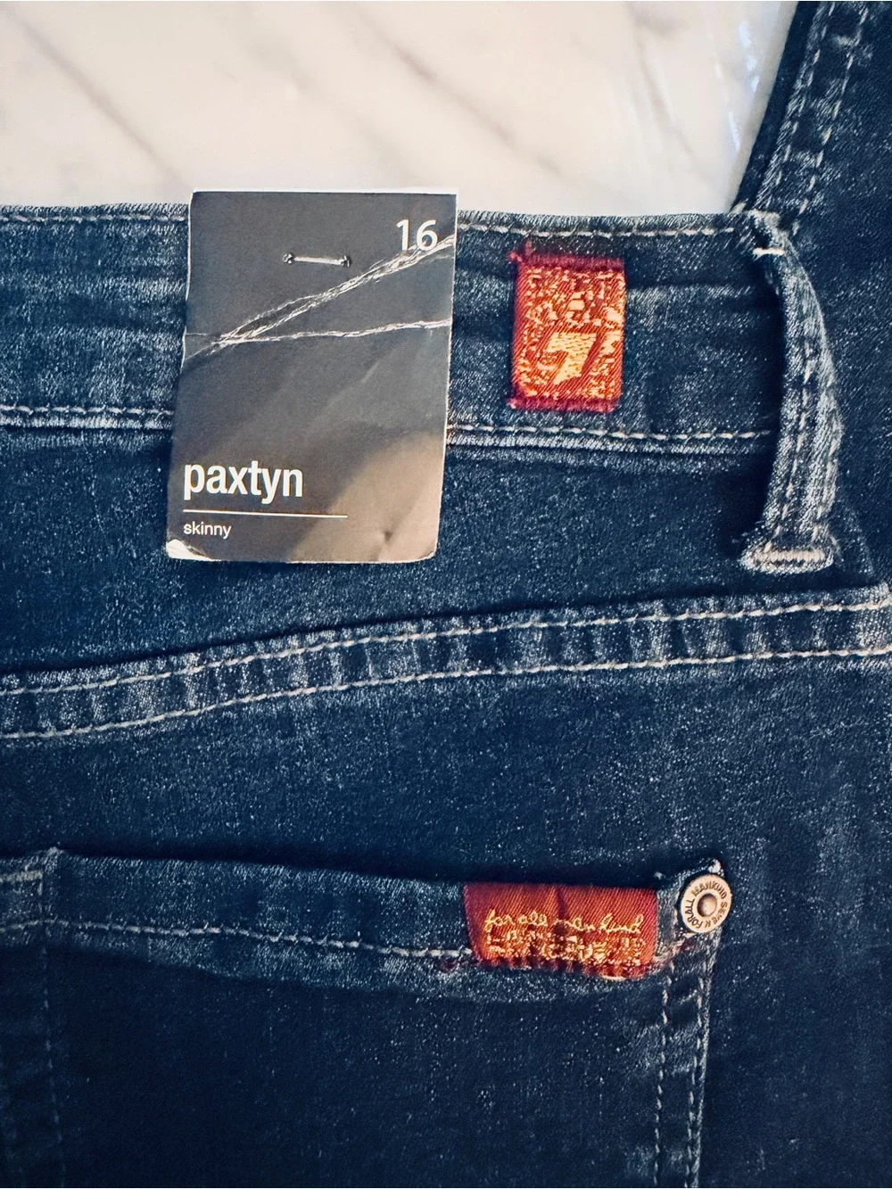 NWT 7 for all Mankind Paxtyn Skinny Jeans Boys Size 16